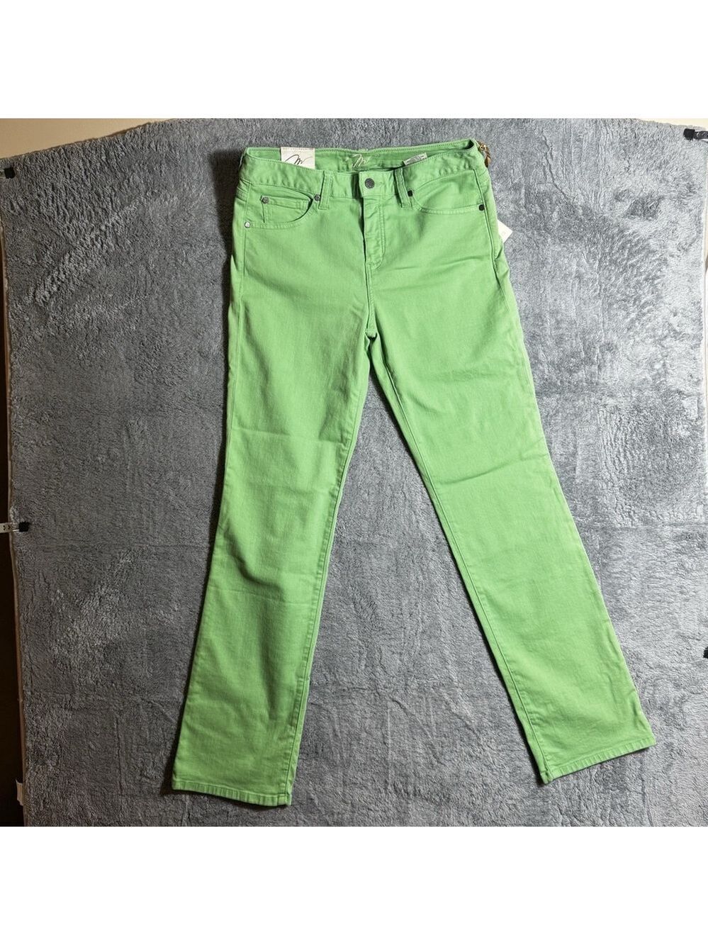 Miraclebody Women's Green Katie Straight Leg Jeans Size 10